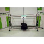 A Stainless Steel Double Stack Tyre Rack complete with Pole & End Soft  Covers