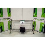 A Stainless Steel Double Stack Tyre Rack complete with Pole & End  Soft Covers