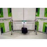A Stainless Steel Double Stack Tyre Rack complete with Pole & End Soft Covers