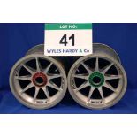 Two OZ 2014 F1 Front Wheel Rims, fitted Captive Wheel Nuts & Tyre Pressure Monitoring