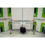 A Stainless Steel Double Stack Tyre Rack complete with Pole & End  Soft Covers