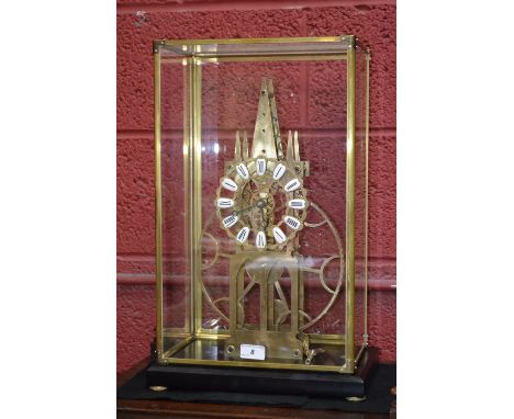 A contemporary "Big Wheel" skeleton clock.