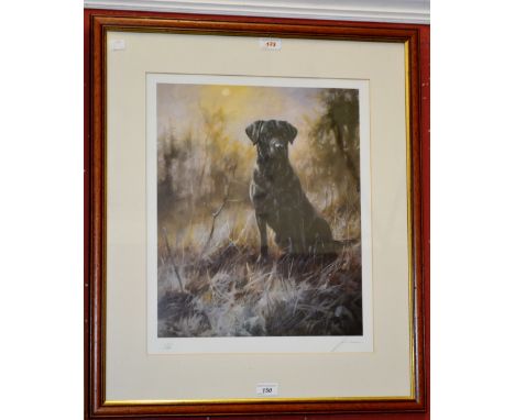 John Trinket, by and after, Sincerity, Black Lab 331/350; another Golden Lab (2) 