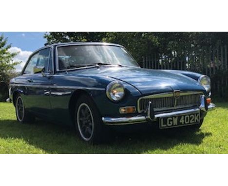 LGW 402K - 1972 MGB GT - 1798cc - an icon of motoring; the classic MGB GT was first released in 1962 and was an instant succe