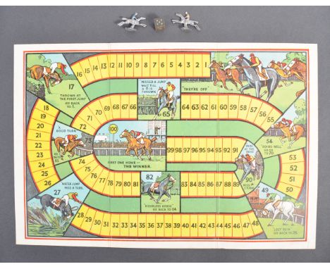 WWII Second World War - an unusual WWII period Horse Racing board game, purchased some years ago from the estate of one H. Th