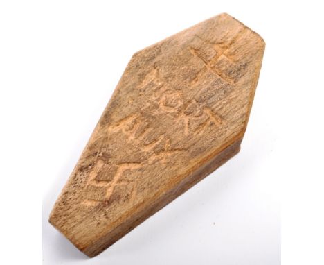 An incredible and macabre WWII Second World War era believed Free France / French Resistance ' Collaborators' Death Coffin ' 