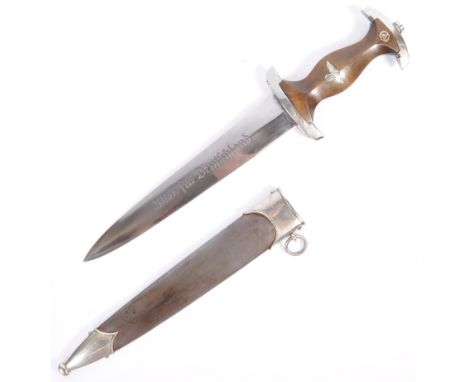 An incredibly rare original pre-WWII Second World War 1933-35 German Nazi Third Reich ' SA ' dress dagger and scabbard for th