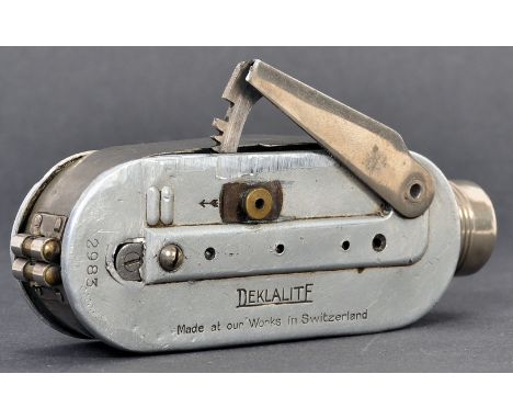 A rare original WWII Second World War late-issue RAF Royal Air Force / ARP Air Raid Precautions used ' Deklalite ' handheld f