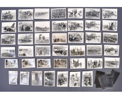 A large collection of original WWII Second World War Third Reich Nazi German Army soldier's photographs. The personal archive