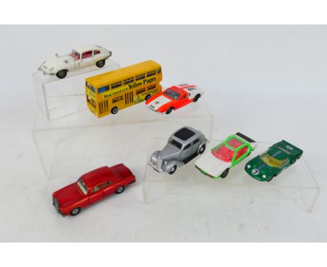 Dinky - 7 x unboxed models, Rolls Royce Silver Shadow # 158, Ford GT # 215, Lamborghini Marzal # 189, De Tomaso Mangusta # 18