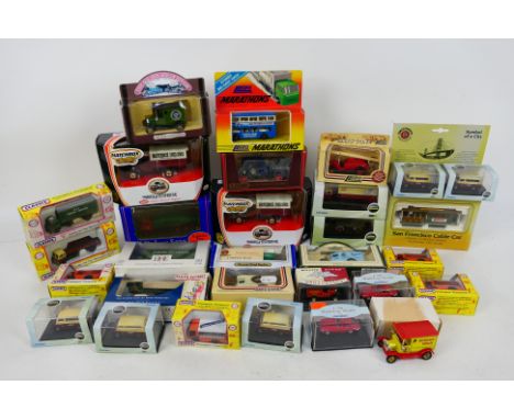 Bachmann - Pocketbond - Oxford - Hornby - Matchbox - Lledo. A selection of Thirty boxed diecast models predominantly 1:76 sca