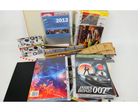Hornby - Scalextric - Airfix - Britains - A quantity of catalogues most mainly modern appertaining to mostly to Scalextric. L