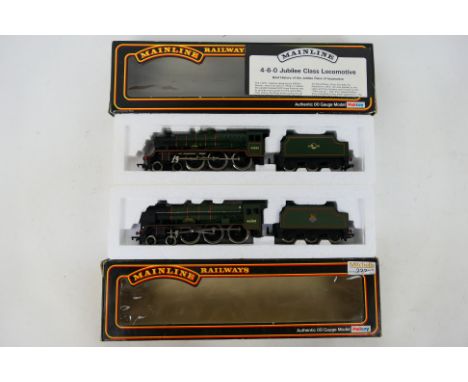 Mainline - Lima - 2 x boxed OO gauge steam locomotives, Jubilee class 4-6-0 Leander number 45690 # 37089 and a Rebuilt Scot c