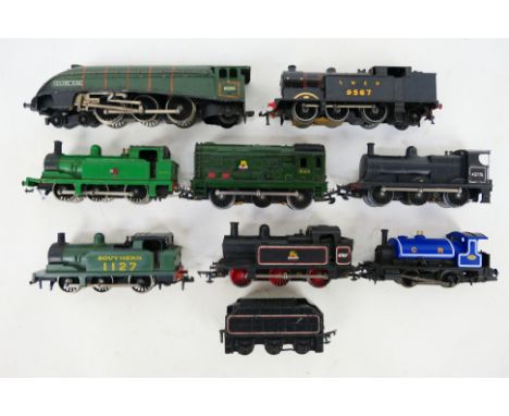 Hornby - Hornby Dublo - Other - An unboxed group of playworn OO gauge locomotives. Lot includes Hornby Dublo Class A4 4-6-2 2