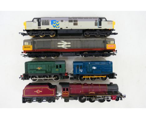 Hornby - Lima - Five unboxed OO gauge locomotives including Hornby Class 8P 4-6-2 steam locomotive and tender Op.No, 46200 'T