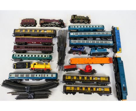 Hornby - Lima - Tri-ang - A collection of unboxed OO gauge locomotives, rolling stock and track, includes 4-6-0 Duke Of Suthe