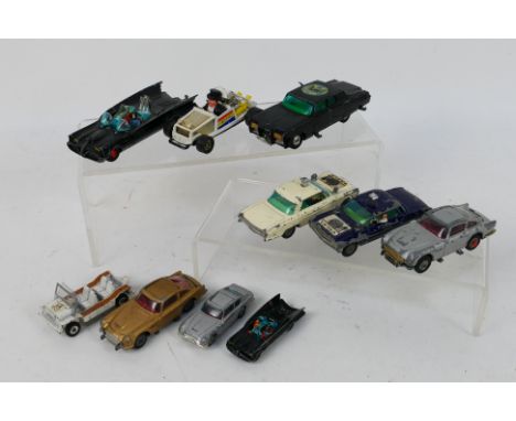 Dinky Toys - Corgi Toys - Husky - A small unboxed group of TV and film related diecast model vehicles in various scales. Lot 