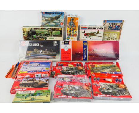 Airfix - Revell - Monogram - A collection of boxed plastic model kits in various scales covering a range of subjects. Lot inc
