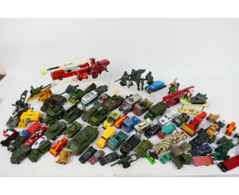 Dinky Toys - Corgi Toys - Matchbox - Dinky Dublo - Britains - Other - A group of playworn diecast model vehicles in various s