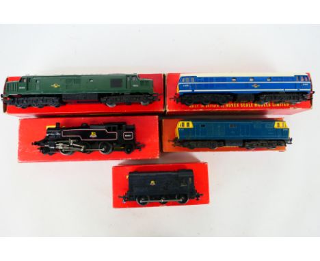 Triang - Hornby - Five boxed OO gauge diesel and steam locomotives. Lot includes Hornby R751 Class 37 diesel locomotive Op.No