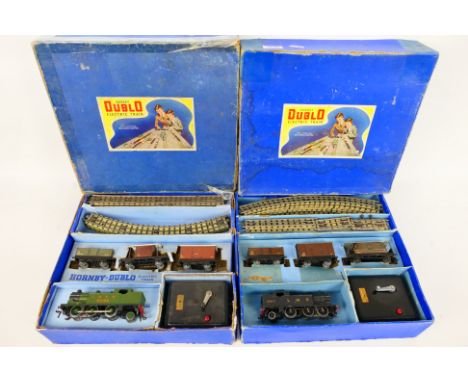 Hornby Dublo -Two boxed Hornby Dublo 3-rail EDG7 Tank Goods Train Sets. Both sets include a Class N2 0-6-2T locomotive with O