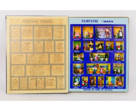 Marx - Fairykins - A scarce 1962 dated set of hand painted Fairykins figures in a book shaped display box. The figures appear