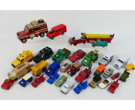 Polistil - Dinky Toys - Majorette - Corgi - Others - A playworn unboxed group of diecast model vehicles in various scales. Lo