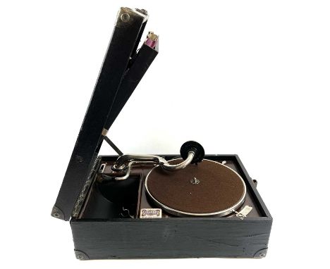 HMV Model 101 Portable Gramophone. Originally manufactured in 1926, the HMV 'Model 101' is equipped with the original No.4 so