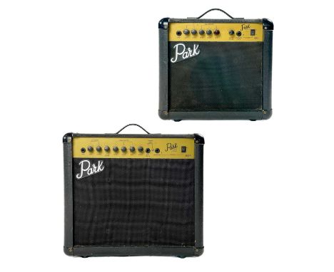 Two Park 'by Marshall' electric guitar amplifiers. Comprising a Park G25R 25w combo amplifier featuring spring reverb, and a 