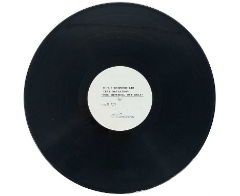 The Stranglers. Test pressing. 'No More Heroes' First run/pressing, UAG 30200, white label, dated 18.2.79 (two years after of