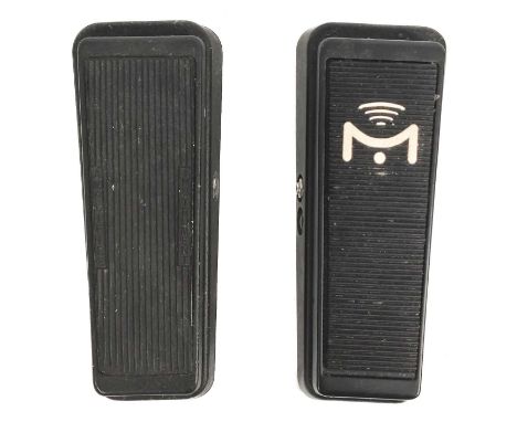 Guitar expression pedals. A Dunlop 'Original Crybaby' GCB-95 Wah pedal and a Mission GP-1.