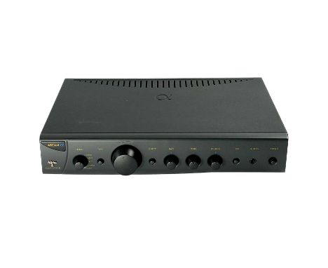 Arcam Alpha 8. Integrated amplifier with a phono stage, the power cable is included.The Arcam is in working order and in good