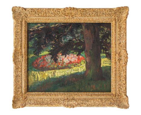 Circle of Paul Gauguin (1848 - 1903) Fauvist landscape Recto Portrait of a lady (unfinished)  Dimensions: (Frame) 26 in. (H) 