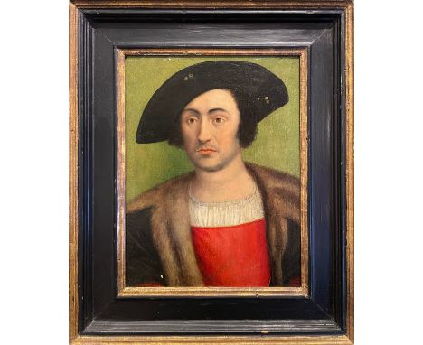 Attributed to Corneille de Lyon (1500 - 1575) A portrait of a gentleman Oil on panel Note: Corneille de Lyon was a Dutch port