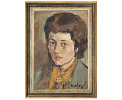 Ronald Ossory Dunlop (1894 - 1973) A Portrait of Shirley Oil on canvas Signed, lower right: "Dunlop" To be sold without reser