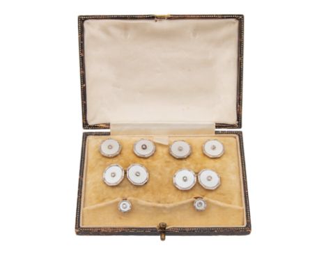 To be sold without reserve To be sold without reserve Property of a Gentleman  Early 20th Century A full set of stone, enamel