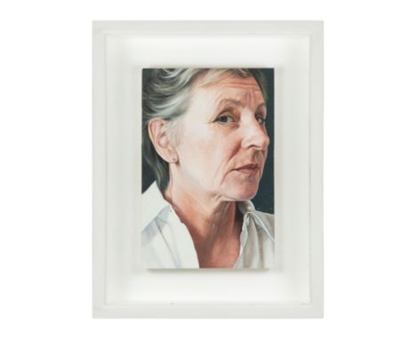 Dean Marsh (b. 1968) Portrait of Jane Goodwin Oil on panel  Property of a GentlemanÂ&nbsp;  Dimensions: (Frame) 10 in. (H) x 