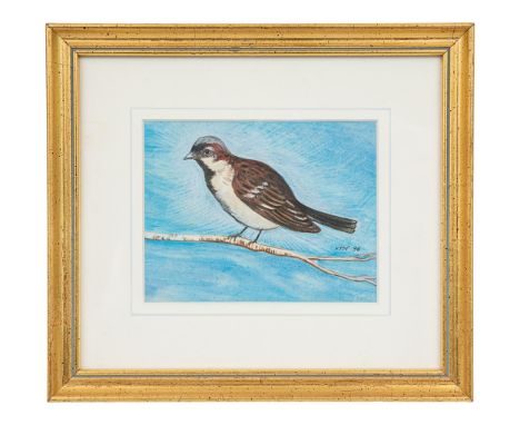 An assortment of paintings and prints, to include: A pair of print portraitsA floral watercolourAn architectural engraving in
