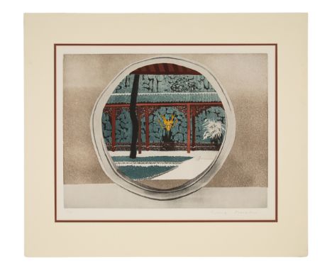 Property of a Gentleman Patrick Procktor (1936 - 2003) Yellow Dragon Cave, Hangchow, 1980 Etching with aquatint in colours on