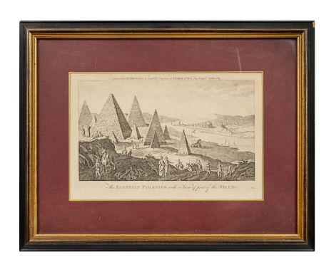 The Egyptian Pyramids With a View of Part of the Nile Etching on paper  Dimensions: (Frame) 14 in. (H) x 18 in. (W) (Paper) 8