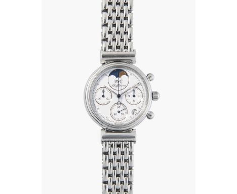 IWC "Da Vinci" Damen-Armbanduhr, 1990/2000er JahreRef. 3736. Edelstahl-Gehäuse Nr. 2738866, 29 mm. IWC Quarz Kal. 1137, Werk 