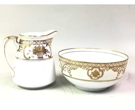GROUP OF CERAMICS, including a part Noritake tea service, Noritake bowl, Crown Devon ginger jar, novelty pagoda vase and furt