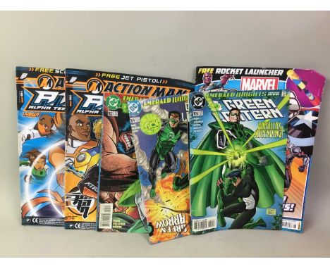 GROUP OF VARIOUS COMICS, including Green Lantern and ATOMQty: 1 box