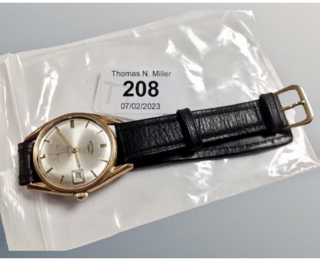 A Gentleman's  gold plated Incabloc Rotary wristwatch