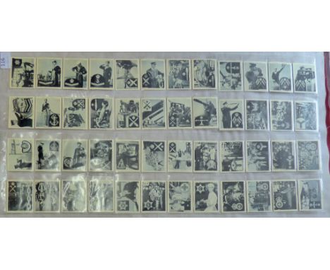W A &amp; A C  Churchman The Navy at Work 1937 set M 48 M48 VG