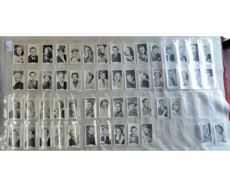 R J Lea Ltd Famous Film Stars 1939 set F54/F54 VG