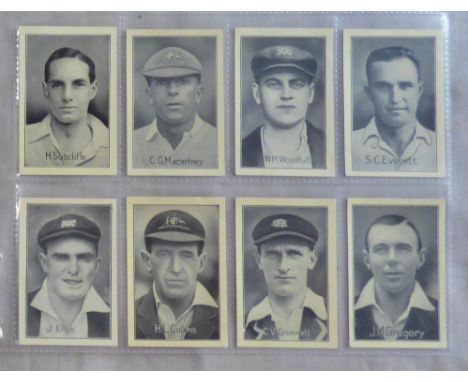 Amalgamated Press Ltd Famous Test Match Cricketers 1926 set M 32/32 VG