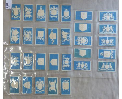 R I Dexter Borough Arms 1900 set 30/30 light toning to back else VG
