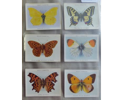 W D & H O Wills Ltd Butterflies & Moths 1938 set M 40/40 VG 