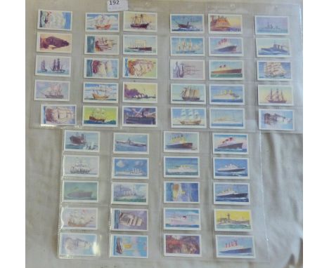 R & J Hill Ltd Famous Ships (Matt) 1940 set 50/50 Vg